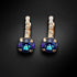 Auskarai "Krāšņums IV (Bermuda Blue)" su Swarovski™ kristalais